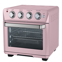 Four de Cuisine au Design Moderne 24L, Double Vitrage, Four Friteuse à Air Avec Rôtisserie