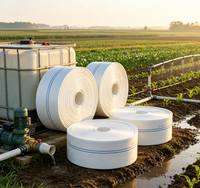 Tuyau plat tissé en PE de 2 pouces, 100 m, résistant aux UV et à la corrosion, pour irrigation agricole, moulage par inondation, certifié ISO et CE, directement de l'usine