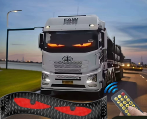 Pantalla LED suave para coche, pantalla de publicidad Flexible montada en vehículo USB, aplicación Bluetooth, ventana de cristal, pantalla de visualización de ojo de Diablo - Product Image 1