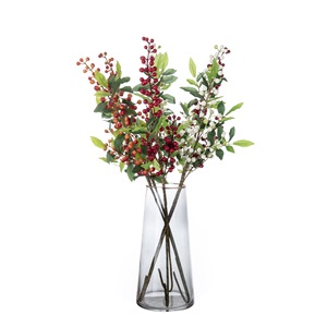 ดอกเบอร์รี่ประดิษฐ์ CallaFloral สีขาว น้ำเงิน เขียว ทำจากโฟม สำหรับตกแต่งคริสต์มาส ตกแต่งบ้าน ขนาด 30 ซม. - Product Image 5