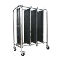 Chariot de rangement pour circuits imprimés ESD en acier inoxydable, réglable et personnalisé