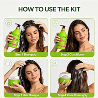 Ensemble Shampooing et Après-Shampooing aux Fleurs de Cactus Végétalien Hydratant Réparateur Lissant et Brillant Traitement Capillaire Professionnel pour Cheveux Abîmés