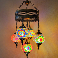 Lámparas Colgantes de Muselina de Vidrio Hechas a Mano de Cobre de Lujo Guzhen 2025, Candelabro Rectangular de Techo Estilo Turco para Bodas Mexicanas y Hoteles
