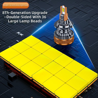 Nouvelle Conception Ampoule de Phare LED de Voiture Haute Puissance 80W 9000LM Double Faisceau 9004 H4 Plug-and-Play avec Refroidissement par Ventilateur pour Remplacement
