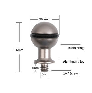 Support <span class=keywords><strong>de</strong></span> trou fileté pour caméra en alliage d'aluminium accessoires <span class=keywords><strong>de</strong></span> montage à rotule en métal adaptateur 1/4 "accessoires <span class=keywords><strong>de</strong></span> support <span class=keywords><strong>de</strong></span> téléphone portable à vis - Product Image 5