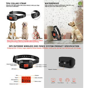 Sistema de Contención de Mascotas para Perro, Collar Eléctrico Inalámbrico con GPS Inteligente para Uso al Aire Libre, Suministros de Entrenamiento - Product Image 6
