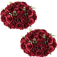 Décoration de table pour la maison, roses artificielles, centres de table pour mariage, boules de fleurs violettes pour la décoration de mariage et centre de table