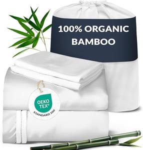 Versand bereit 4-teiliges Luxus-Satin-Bettwäsche set Soft Silky Smooth Bettwäsche set aus Bambus gewebe - Product Image 5