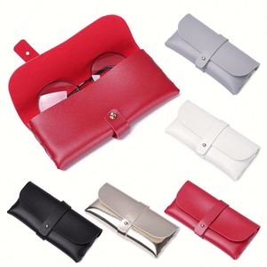 Étui à lunettes portable personnalisé avec logo, sac à lunettes de soleil surdimensionné, étui à lunettes pliable en cuir PU - Product Image 1