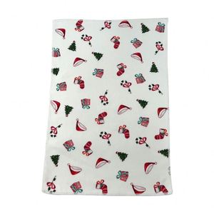 Serviette en microfibre ultra-fine absorbante pour le visage, le thé et les mains, personnalisée, 32*45 cm, impression par sublimation en couleurs complètes, Noël - Product Image 3