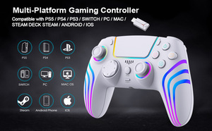 New RGB Gamepad cho ps5 phím điều khiển hội trường Rocker và hội trường 3D không dây cho ps5/ps5 Slim/ps5 Pro/PC RGB điều khiển không dây - Product Image 4