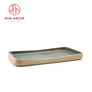 Vaisselle <span class=keywords><strong>rectangulaire</strong></span> <span class=keywords><strong>en</strong></span> porcelaine de restaurant d'hôtel de vente supérieure Plateau à dessert antique Assiette à dîner vintage <span class=keywords><strong>en</strong></span> céramique pour sushi - Product Image 5