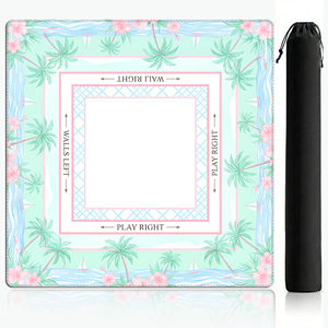 Tapis de Mahjong Américain de Luxe à Motifs Floraux, Imprimé, Silencieux, Inodore, en Néoprène, avec Housse de Transport Personnalisée DDP USA - Product Image 1