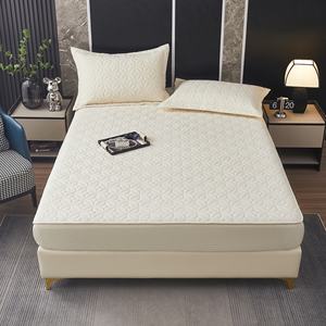 लिनन कपास का सन पॉलिएस्टर 300tc झुर्री मुक्त फिट शीट तकिए गए 3 टुकड़े बिस्तर पर नरम सांस लेने योग्य प्राकृतिक भावना - Product Image 2