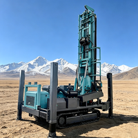 Foreuse pneumatique DTH MIKTON MKDQZ-350 pour puits d'eau, 350 m, sur chenilles, avec pompe à engrenages diesel, pour diverses formations géologiques complexes