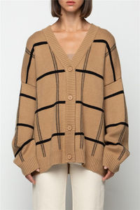 <strong>Cardigan</strong> <strong>Women</strong> Sweater Oversize Jumper V Neck Knitted Thick <strong>Warm</strong> Female Sweaters Elegant Long Sleeve Top <strong>Cardigans</strong> - Product Image 2