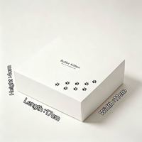 Boîte d'emballage en carton élégante, biodégradable, recyclable et écologique avec couvercle et insert pour aliments, réutilisable