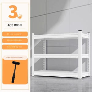 금속 선반 은폐 직립 볼트리스 리벳 선반 랙 가정용 5 단 금속 강철 차고 보관 부식 방지 - Product Image 6