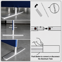 Stand d'exposition modulaire en tissu tendu avec système de fixation rapide sans outil en tube d'aluminium 10x10 pieds pour salon professionnel