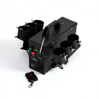 Système de tir pyrotechnique portable avec unité de contrôle, machine à effets pyro froids pour mariages et spectacles, à double mouvement, avec télécommande sans fil