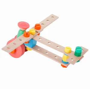 Kit de Construction d'avion en bois pour enfants, 140 à 56 pièces, jeu Puzzle 3D, jouets éducatifs à assembler, DIY