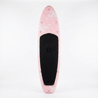 Planche de paddle gonflable rose Sakura en PVC tout usage de 10 pieds avec kit de yoga pour femmes, idéale pour le lac, la plage et les sports nautiques pour débutants