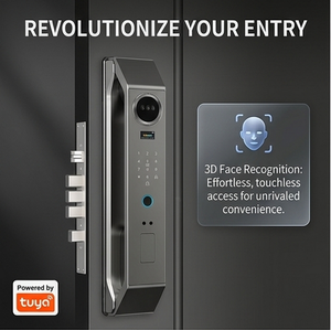 Serratura Intelligente Biometrica con Riconoscimento Facciale e Impronte Digitali, Wi-Fi Tuya Cloud, <span class=keywords><strong>Accesso</strong></span> Senza Chiave per Porte in Acciaio, Cerraduras Inteligentes - Product Image 2