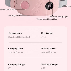 New Design Women Portable Cramps Menstrual Heating Pad Belly Period Pain Relief Device Heating Belt Pink for Menstrual Period - Product Image 5