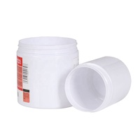 Bocaux PET multifonctionnels à large ouverture, blancs, 200 ml, 500 ml, cylindriques, vides, pour crème démaquillante, shampoing, masque facial