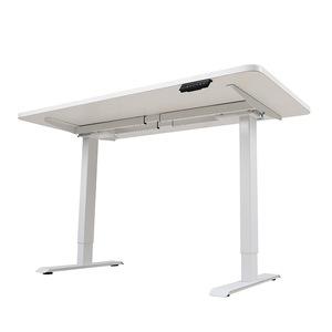 Electric Height Adjustable <b>Computer</b> <b>Desk</b> Dual Motor Quick Assembly White Metal Gaming <b>Desk</b> With Adjustable Legs - Product Image 1