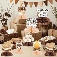 Centros de Mesa de Panal de Abeja de Doble Cara para Baby Shower: ¡Un Poco Más de Amor en Camino!