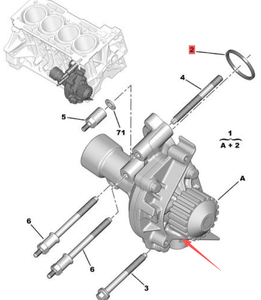 Pompa dell'Acqua Motore OE 1201K1 1201L2 1609417480 per Peugeot 206 307 407 406 Citroen <span class=keywords><strong>C4</strong></span> <span class=keywords><strong>C4</strong></span> <span class=keywords><strong>Picasso</strong></span> <span class=keywords><strong>Xsara</strong></span> <span class=keywords><strong>Picasso</strong></span> - Product Image 2