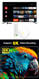 H96 MAX <span class=keywords><strong>IPTV</strong></span> STB 4K Streaming Internet OTT Premium Google Android 12 Fire TV Stick Europe France Allemagne Suède Royaume-Uni Livraison Gratuite - Product Image 6