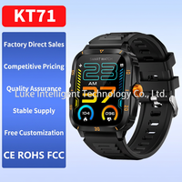 Montre connectée à écran couleur, suivi de la santé, affichage LED, fréquence cardiaque, oxygène sanguin, surveillance du sommeil, étanche 5ATM