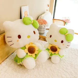 35-65ซม.Sanrioดอกทานตะวันhello Kitty Cat Plushieของเล่นน่ารักSuper Soft Plushของเล่นตุ๊กตายัดรูปPlushของเล่นสําหรับเด็ก