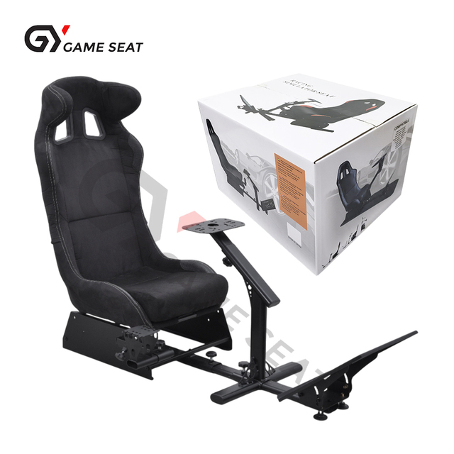 GY044 Steel Material Steering Wheel Support Racing Simulation Seat and Sin Racimo Gaming Cockpit for ,Logitech G25,G27,G29,G920