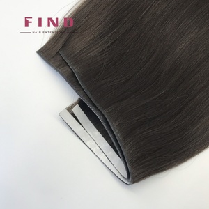 <span class=keywords><strong>Express</strong></span> weft 100% Rusia Virgin Remy ekstensi rambut manusia genius pita panjang gaya ditarik ganda-tren terbaru - Product Image 4