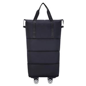 Nouvelle valise trolley imperméable en cuir de vache véritable avec roulettes pour voyage et nuitée - Product Image 1