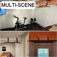 Barre de traction multifonctionnelle robuste pour entraînement au plafond pour poutrelle lourde à la maison