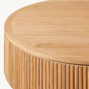 Mesa de Centro de Madera de Teca Sólida para Exteriores, Colección Vigo, Resistente al Agua, de Lujo, Contemporánea, Ecológica y Duradera - Product Image 6
