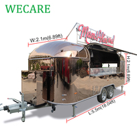 Wecare Mobil Mutfak Barı Seyyar Satış Karavanları Tam Donanımlı Arabalar Yiyecek Kamyonu Hızlı Pizza Barbekü Yiyecek Kamyonu Tam Mutfaklı