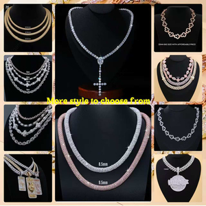 Chaîne cubaine en or véritable 9K-18K pour hommes CVD Lab Diamond Dreamchasers avec style IGI Hip Hop - Product Image 6