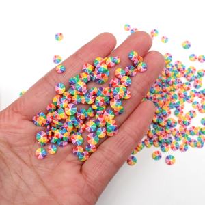 Vente chaude 5mm Doux Non-toxique Polymère Argile Bonbons Tranches Figurine Sprinkles pour Slime Artisanat <span class=keywords><strong>Faire</strong></span> - Product Image 5