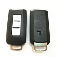 Coque de clé FOB pour Mitsubishi Xpander 2017-2022, remplacement de clé à carte intelligente, 3 boutons, matériau PP, télécommande testée QC