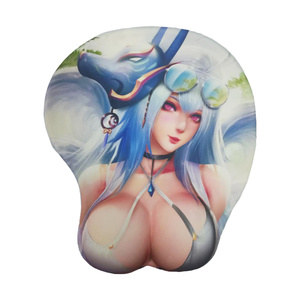 Tapis de souris 3D chauffant, imperméable, en caoutchouc non toxique, style <span class=keywords><strong>anime</strong></span> sexy avec poignets repose-poignets intégrés, design personnalisé pour le gaming – En stock - Product Image 1