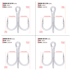 Vissen — hameçon de pêche OEM, triple Tension <span class=keywords><strong>Max</strong></span> 3X, 11KG, pêche en acier à haute teneur en carbone - Product Image 5