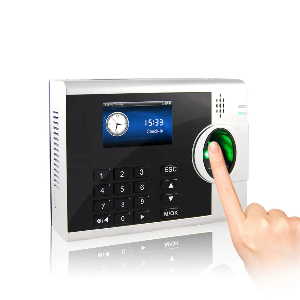Kontrol akses sidik jari biometrik perangkat lunak Web dan waktu biometrik dan Terminal sistem kehadiran dengan TCP/IP USB RS485/232