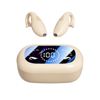Écouteurs Bluetooth M66 personnalisés à clip d'oreille ouvert pour porteurs de lunettes, audio spatial haute résolution, casque sans fil OWS Sport à clip d'oreille