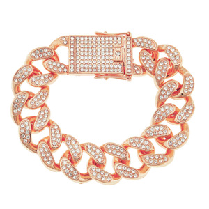 Trendy Man Style <b>Set</b> <b>Bracelet</b> Cuban Chain <b>Bracelet</b> Domineering and Cool Full Wide <b>Bracelet</b> Jewelry Tanjing - Product Image 4