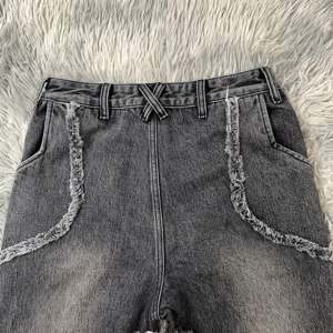 DENIMGUYS Vente <span class=keywords><strong>en</strong></span> gros Vêtements pour hommes Patch effiloché personnalisé Hip Hop Hommes Vintage Lavage Y2k Distressing Denim Jeans Pantalon Hommes - Product Image 6